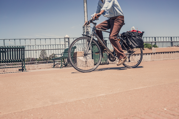 自転車で移動